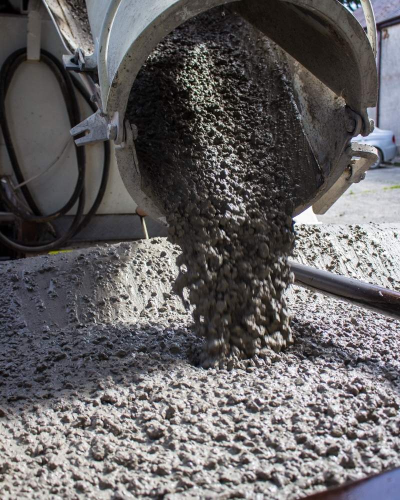 concrete popuring image