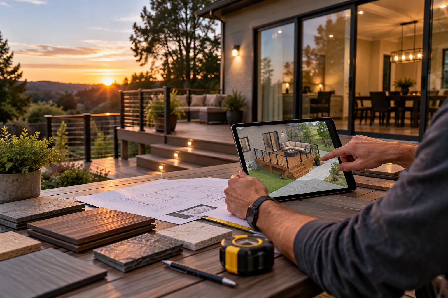 Sunset deck design consultation
