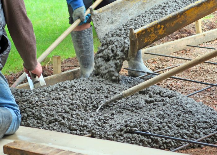 Standard Poured Concrete Driveways