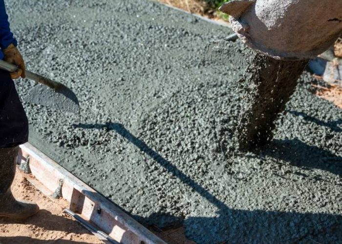 Standard Poured Concrete Driveway