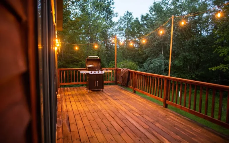 wood deck installation
